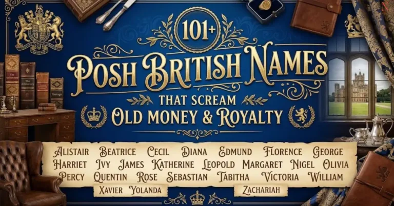 101+ Posh British Names That Scream Old Money & Royalty