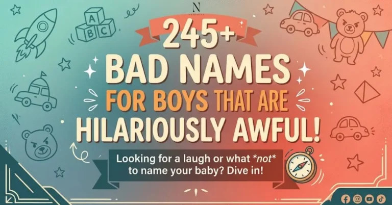 245+ Bad Names for Boys That Are Hilariously Awful!