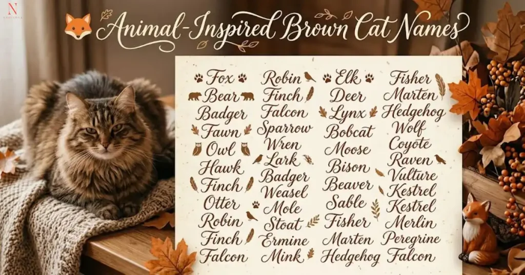animal-inspired-brown-cat-names Animal-Inspired Brown Cat Names