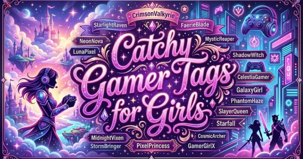 catchy-gamer-tags-for-girls Catchy Gamer Tags for Girls