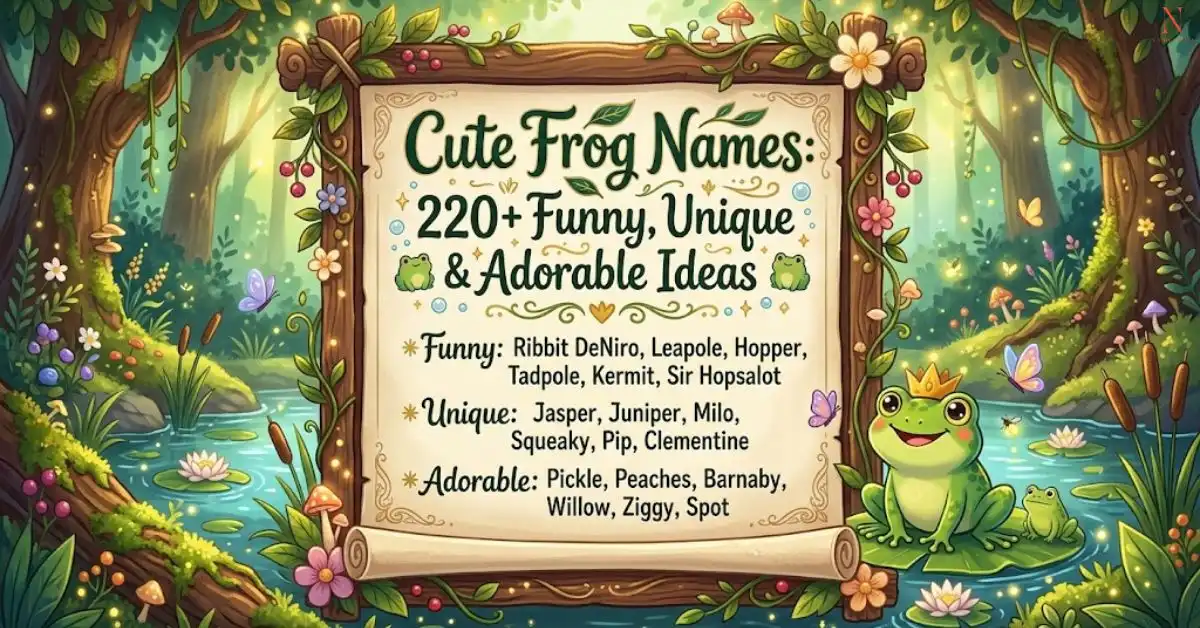 Cute Frog Names: 220+ Funny, Unique & Adorable Ideas
