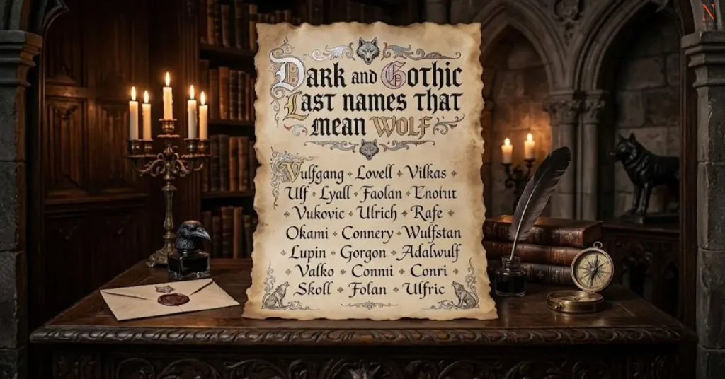 Dark and Gothic Last Names That Mean Wolf