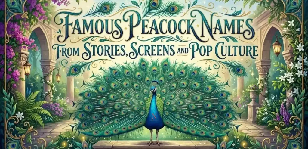 Famous Peacock Names From Stories, Screens and Pop Culture