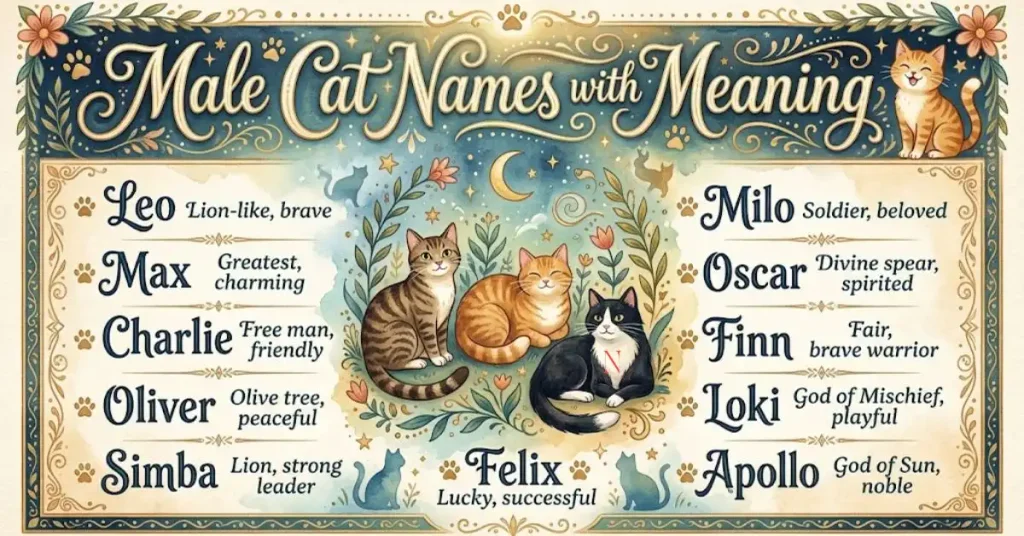 Male Cat Names with Meaning