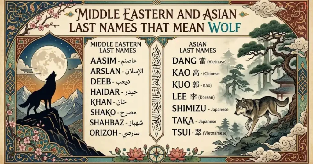 Middle Eastern and Asian Last Names That Mean Wolf