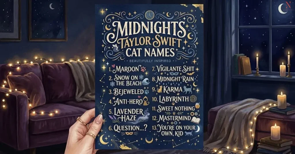 Midnights Taylor Swift Cat Names