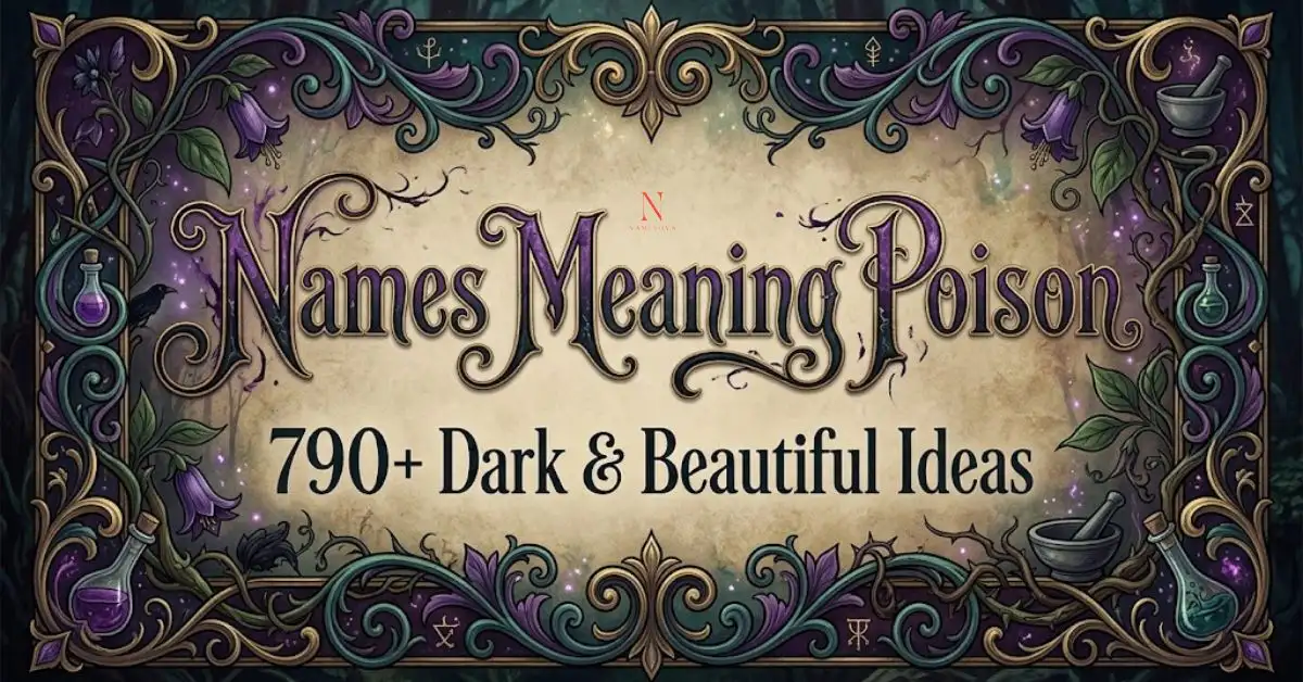 Names Meaning Poison: 790+ Dark & Beautiful Ideas