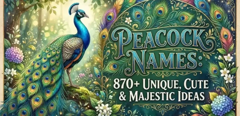 Peacock Names: 870+ Unique, Cute & Majestic Ideas