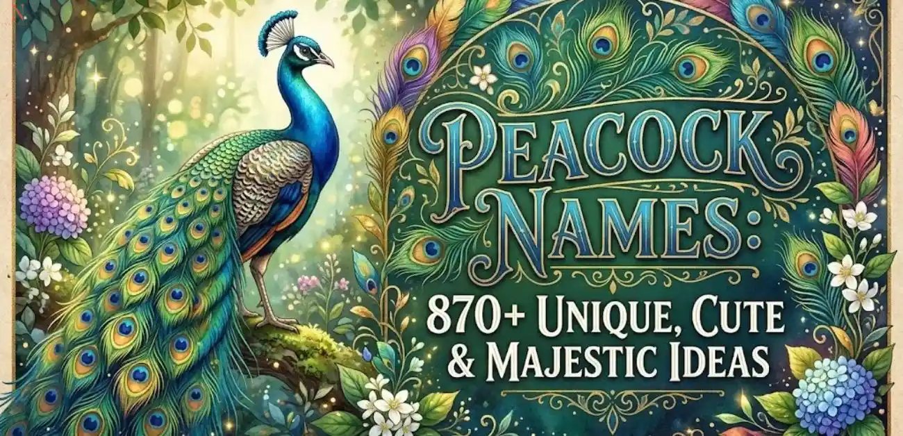 Peacock Names: 870+ Unique, Cute & Majestic Ideas