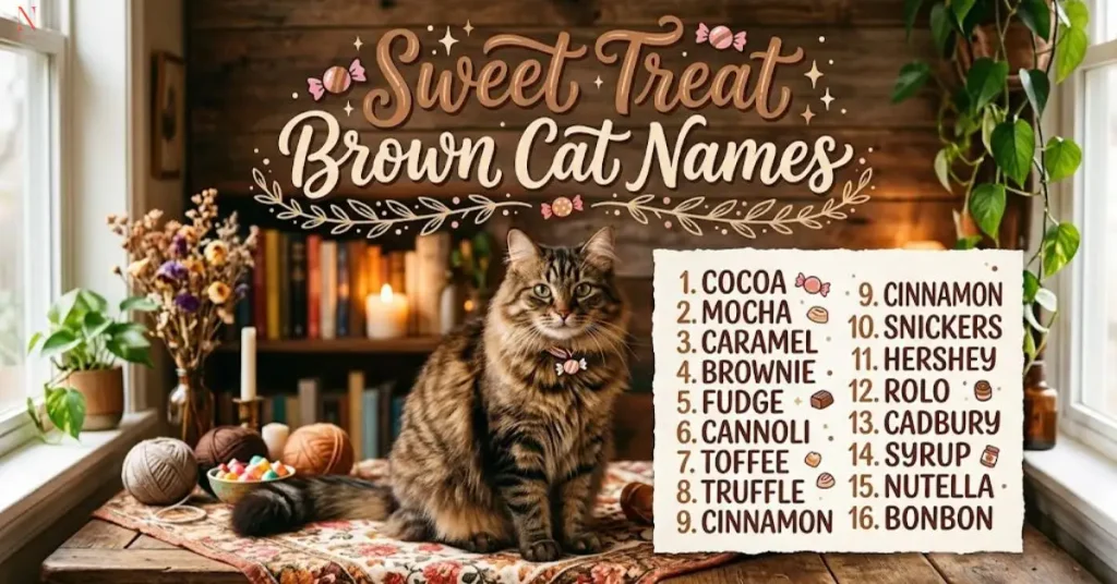 sweet-treat-brown-cat-names Sweet Treat Brown Cat Names